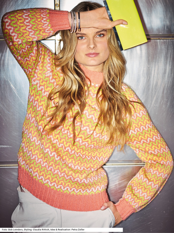 Raglanpulli mit Jacquardmuster