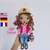 Astrid in autumn casual outfit pattern, Crochet amigurumi doll pattern
