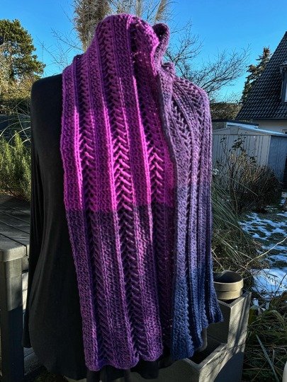 Häkelanleitung Schal "Rhodia"