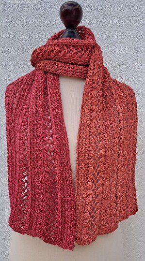 Häkelanleitung Schal "Rhodia"