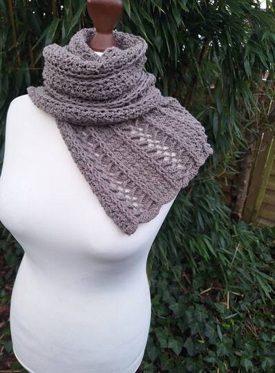 Häkelanleitung Schal "Rhodia"