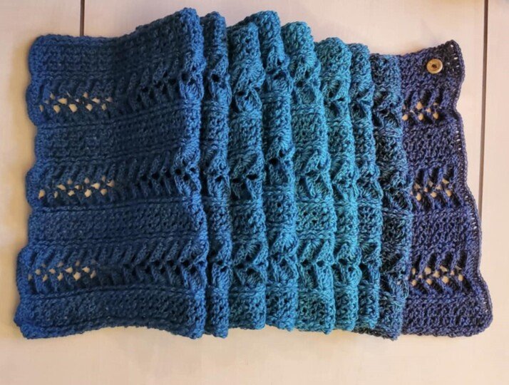 Häkelanleitung Schal "Rhodia"