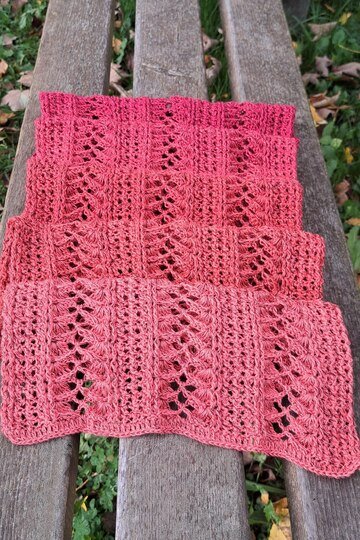 Häkelanleitung Schal "Rhodia"