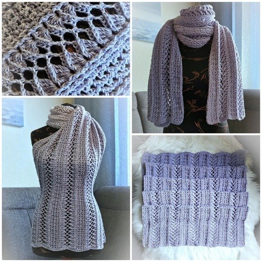 Häkelanleitung Schal "Rhodia"