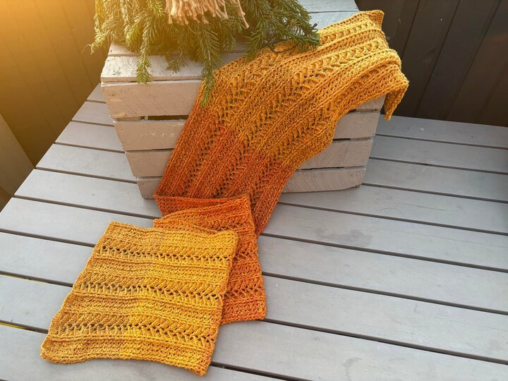 Häkelanleitung Schal "Rhodia"