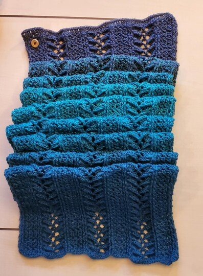 Häkelanleitung Schal "Rhodia"