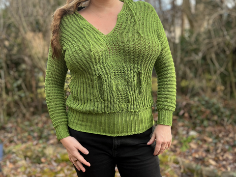 Häkelanleitung Hoodie "Grashüpfer"