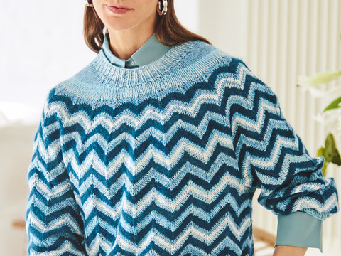 Pulli im Zickzackmuster