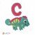Crochet Animal Alphabet C Chameleon