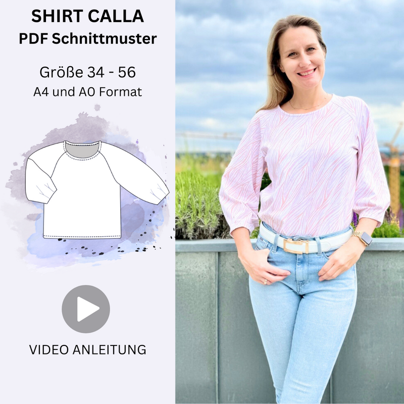 Calla - Shirt mit Raglan-Ärmeln - Gr. 34-56