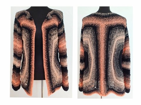 Jacke/Weste Eulalia, Häkelanleitung