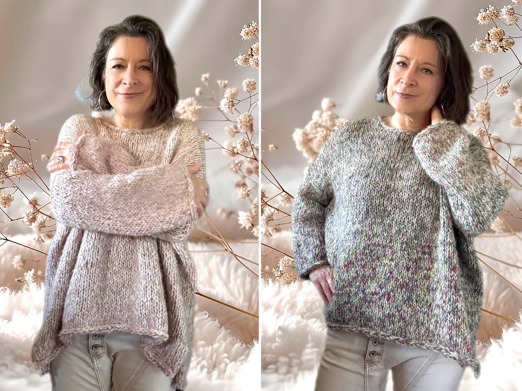 Knitting Pattern THE BIG FLAUSCHI Pullover | 6 sizes