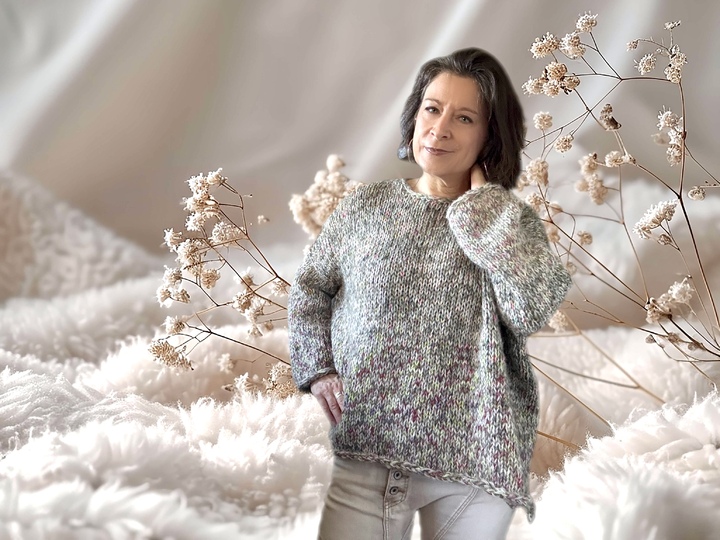 Strickanleitung Oversize Pullover THE BIG FLAUSCHI | 6 Größen