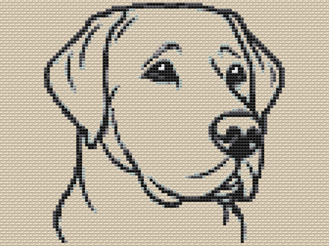 Cross Stitch Pattern Labrador for dog lovers as a PDF download, easy - Image 3