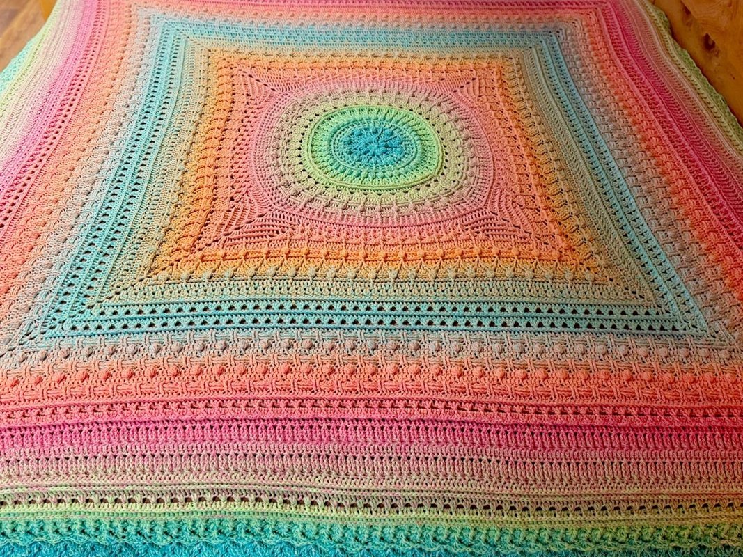 Häkelanleitung Decke Magic - 13 Teile