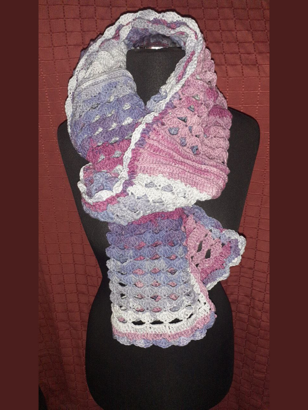 Frequenzschal Wandel in Maschen - Neujahrsschal oder -Loop mit Affirmation - Bild 5