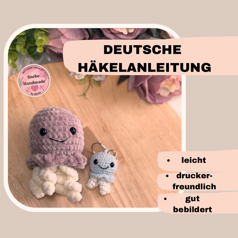 Qualle Qualle Häkelanleitung Deutsch PDF