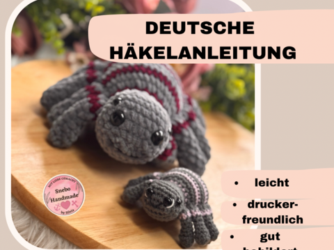 Häkelanleitung Spinne Lila Deutsch PDF