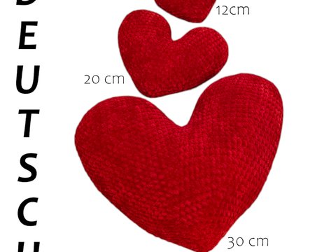 Häkelanleitung 3 Herzen PDF-Download