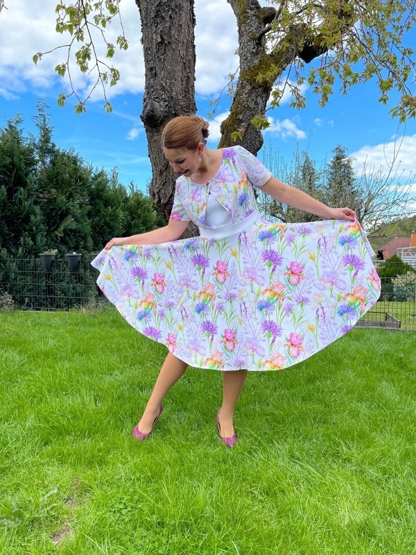 PDF-Schnittmuster Kleid La Gazza – Elegantes Design mit Cut-Out  gr.32-54 - Bild 7