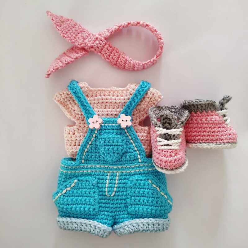 Casual outfit for the Astrid doll, amigurumi doll outfits pattern. - Image 2