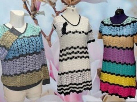 Häkelanleitung "Divas Pullover Kleid