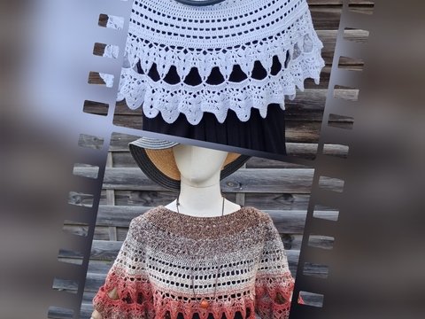 Häkelanleitung Poncho Winterglühen-Sommerleuchten