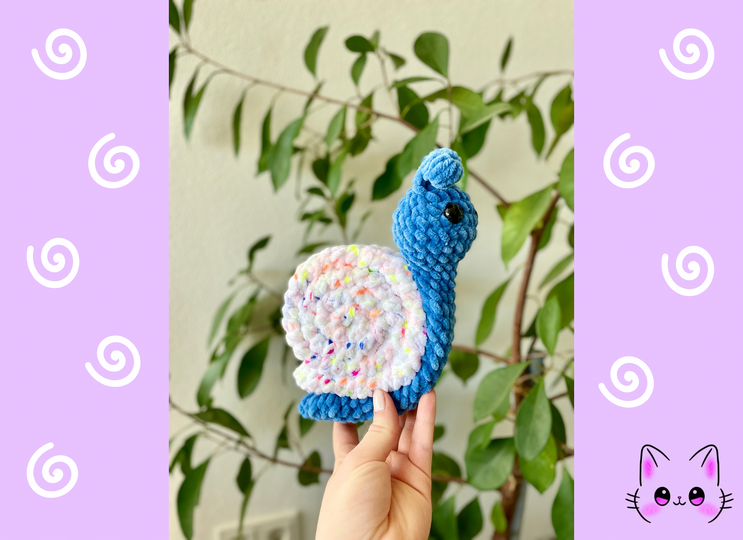 No-Sew Schnecke, Häkelanleitung ohne Nähen