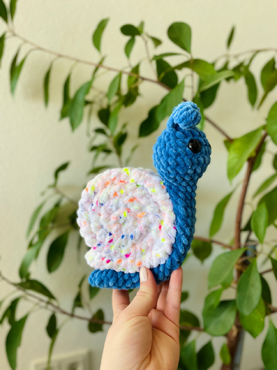 No-Sew Snail, crochet Pattern without sewing