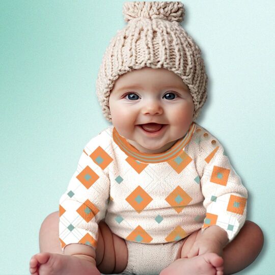 Nähanleitung mit Schnittmuster Sweater Yella + Yal Babys Gr. 62-86