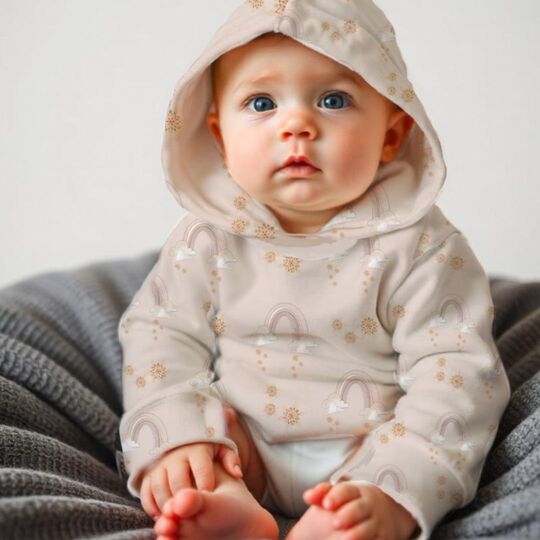 Nähanleitung mit Schnittmuster Sweater Yella + Yal Babys Gr. 62-86