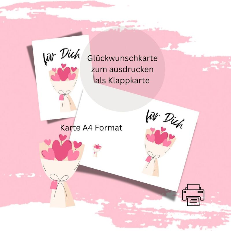 Liebeskarte 5 Geburtstag Karte Grußkarte Hochzeit Valentinstag download