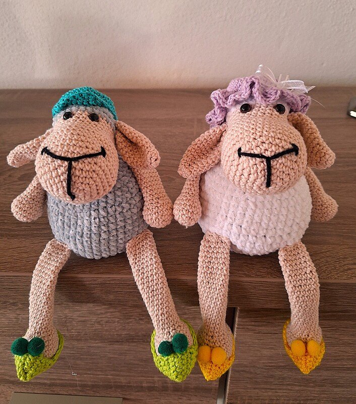 Dekoschafe Frieda und Fritz +++Häkelanleitung +++ - Bild 5