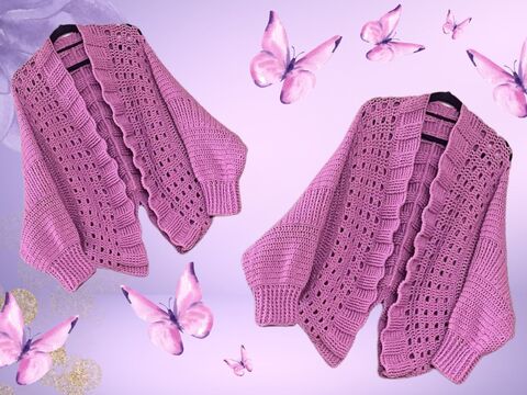 Häkelanleitung Cardigan / Jacke "HOLY NIGHT"