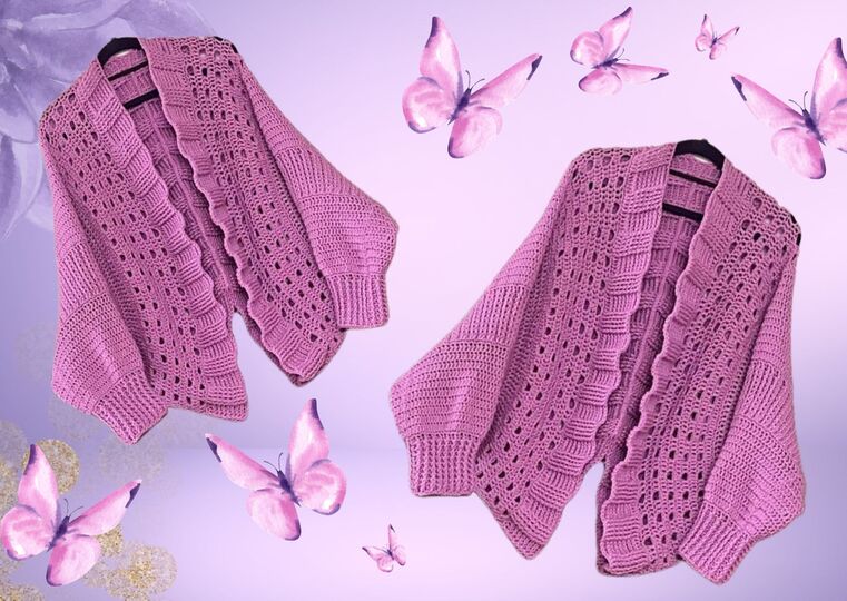 Häkelanleitung Cardigan / Jacke "HOLY NIGHT"