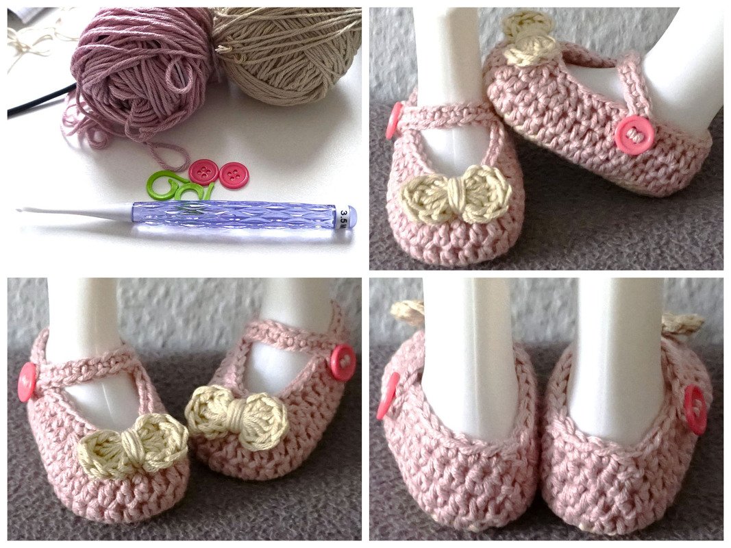 Crochet Pattern: Baby Shoes "Bow Magic" - Image 4