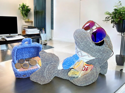 Häkelanleitung Maney der Finanzhai