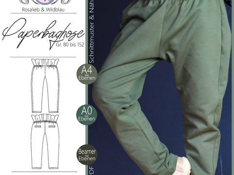 E-Book Paperbaghose Gr. 80 bis 152