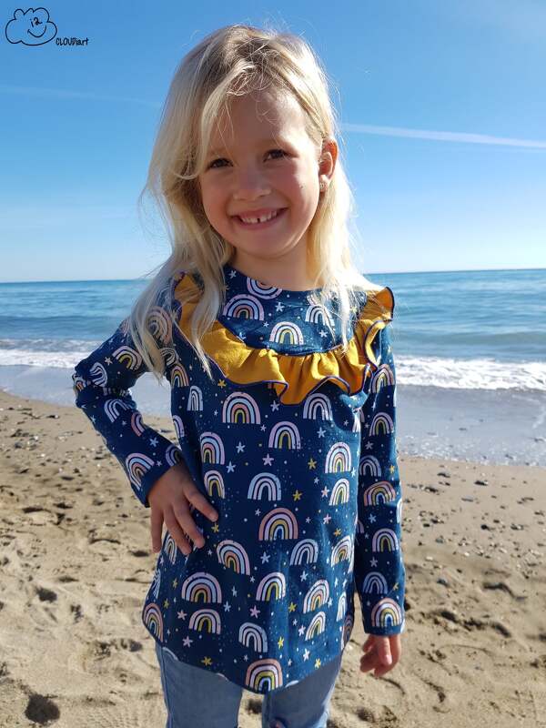 E-Book Rüschenshirt Gr. 80 bis 152 - Bild 7