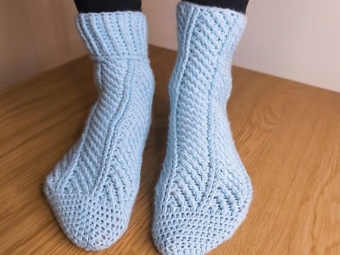 Häkelanleitung Socken Burin