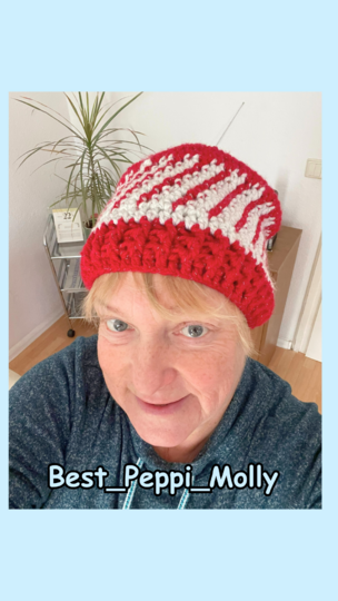 Crochet Pattern Beanie color work, 4 sizes, 0-99 years