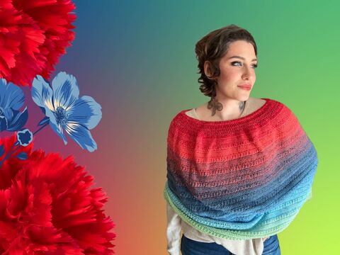 Häkelanleitung Poncho "LOVE AND NATURE"