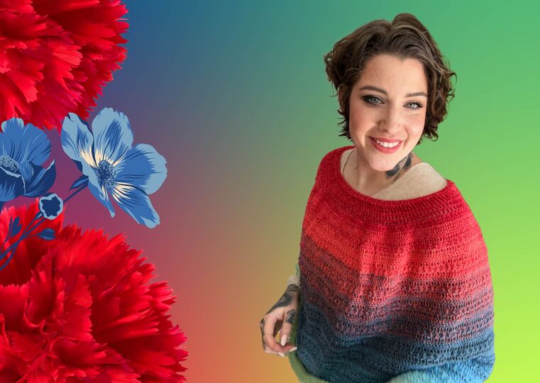 Häkelanleitung Poncho "LOVE AND NATURE"