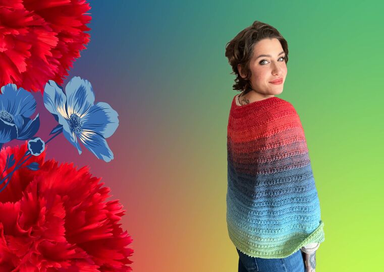 Häkelanleitung Poncho "LOVE AND NATURE"