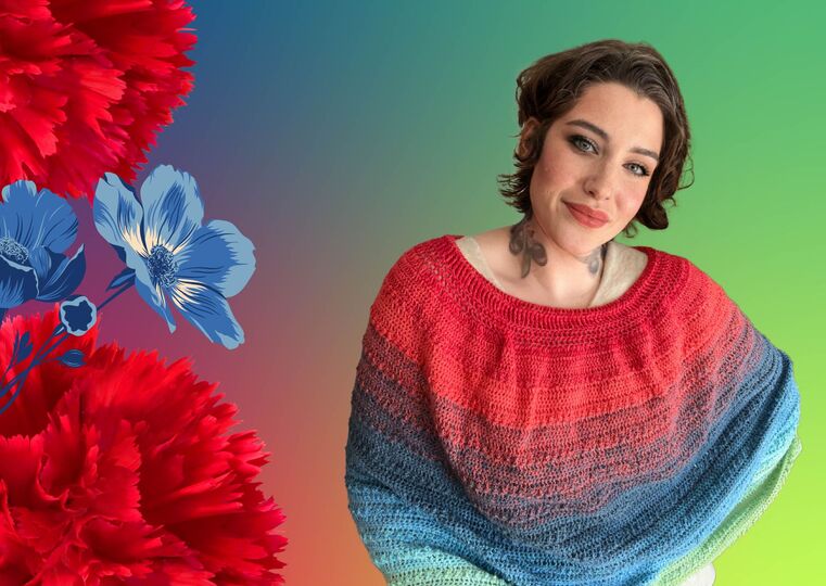 Häkelanleitung Poncho "LOVE AND NATURE"