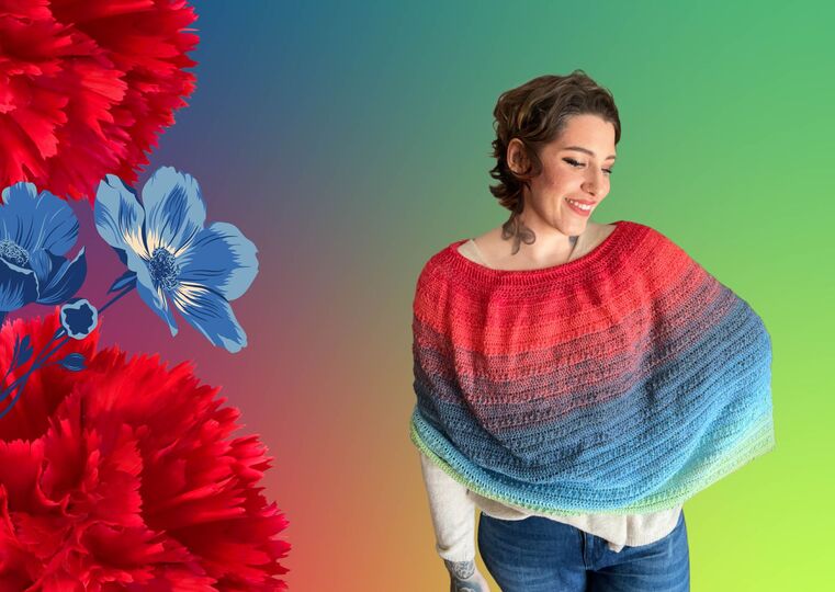 Häkelanleitung Poncho "LOVE AND NATURE"