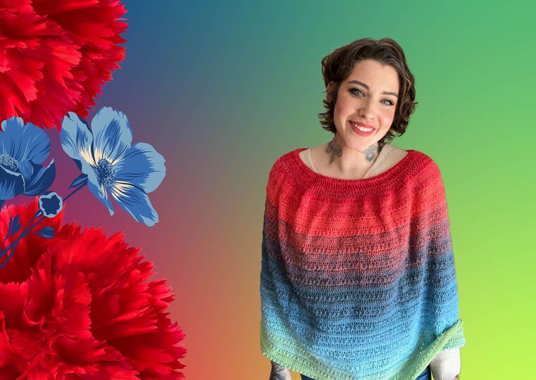 Häkelanleitung Poncho "LOVE AND NATURE"