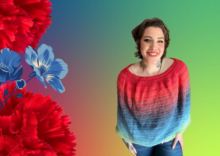 Häkelanleitung Poncho "LOVE AND NATURE"