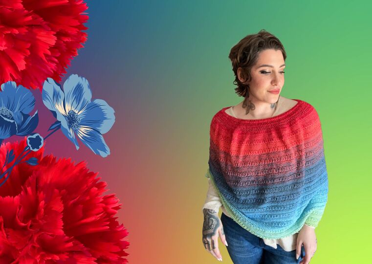 Häkelanleitung Poncho "LOVE AND NATURE"