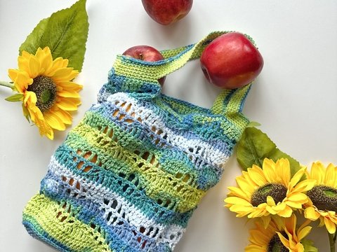 Delicate Waves Market Bag